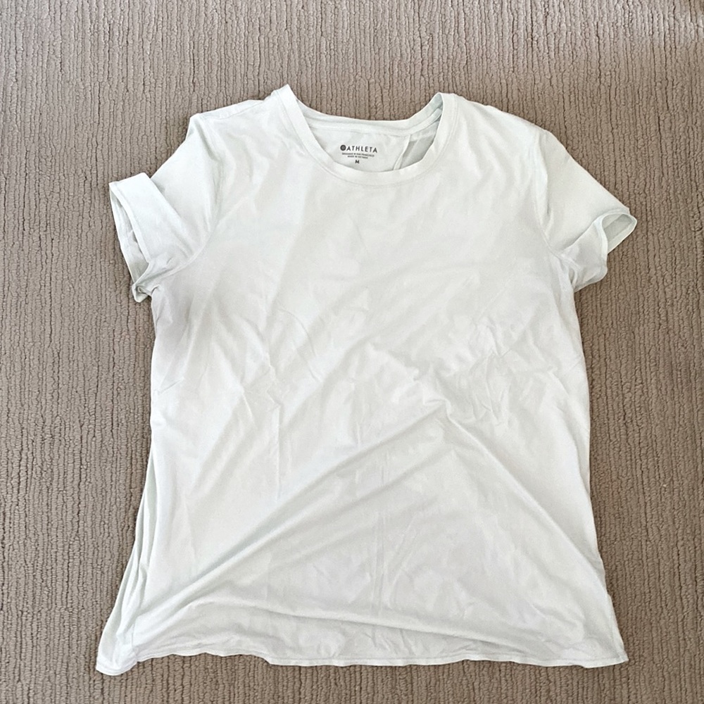 Womens Athleta Running Top (light mint green)